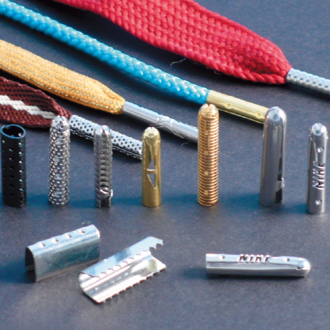 METAL AGLET AND PLASTIC HEAD