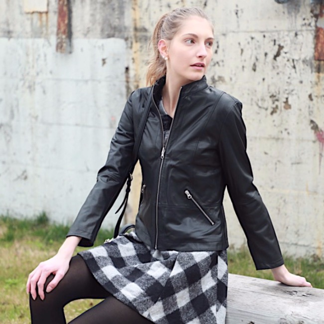 women's leather jacket